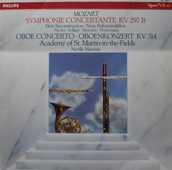 Mozart, Academy Of St. Martin-in-the-Fields · Neville Marriner – Symphonie Concertante KV 297 B / Oboe Concerto KV 314